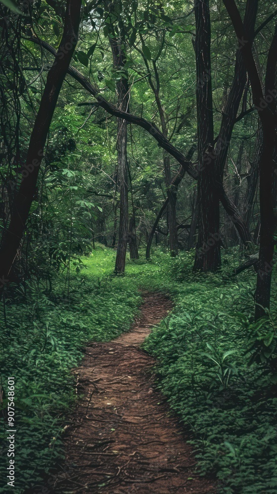 Fototapeta premium Winding Forest Path.