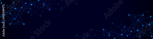 Abstract vector background and geometric pattern with connecting the dots and lines for banner design or header. Minimalistic vector texture for modern design