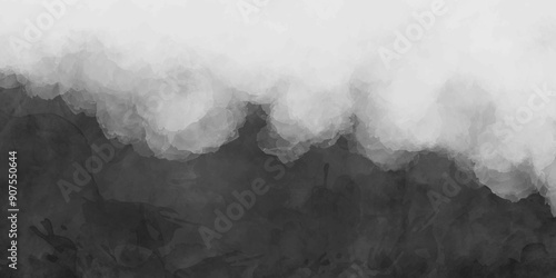 Abstract white and black watercolor background .watercolor paint splash vector background .modern beautiful stylist watercolor painting with cloudy distressed texture .