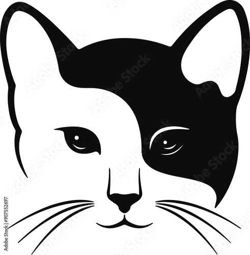 black cat face
