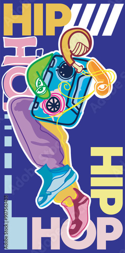 vector character illustration of urban street art