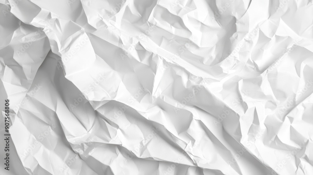 Crumpled White Paper Texture Crumpled White Paper Texture