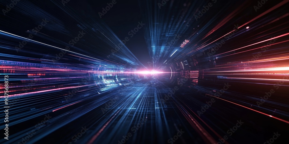 Fototapeta premium futuristic technology background, Generative AI