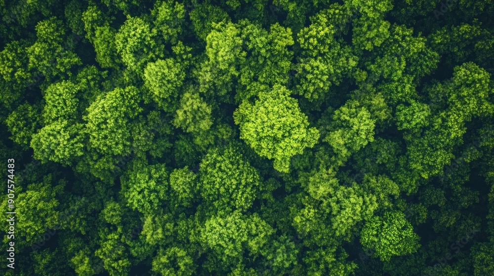 Aerial View of a Lush Forest Aerial View of a Lush Forest