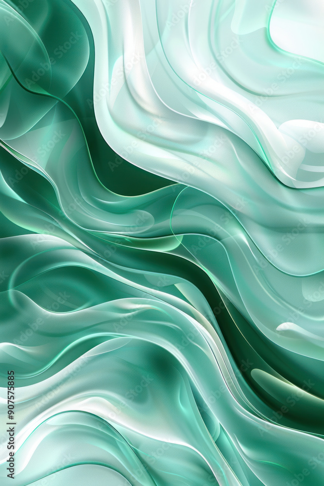 Technology Background, Dynamic neon patterns flow through the canvas, swirling in shades of green and teal, creating an eye-catching abstract background. The area at the center Technology Background, Dynamic neon patterns flow through the canvas, swirling in shades of green and teal, creating an eye-catching abstract background. The area at the center