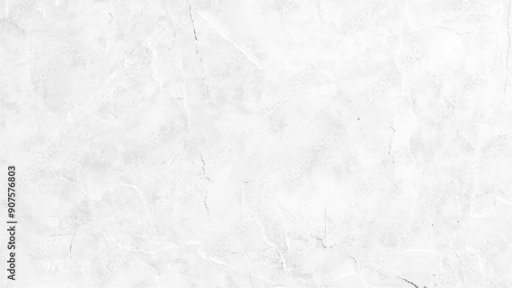 Naklejka premium The pattern of painted plaster walls is white texture and background, silver ink and watercolor textures on white paper background.