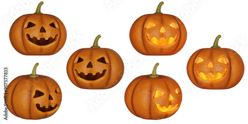 halloween pumpkin jack o lantern 3D images