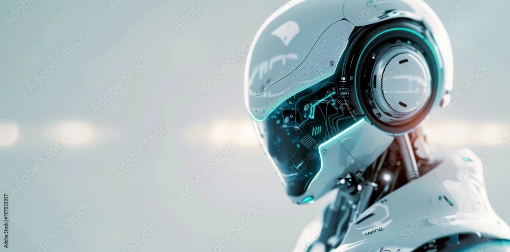 Futuristic Robots Displayed in High-Tech Laboratory With Sleek Designs Futuristic Robots Displayed in High-Tech Laboratory With Sleek Designs