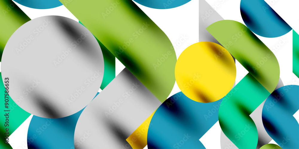Tech minimal circular shapes geometric art. Vector modern circles Tech minimal circular shapes geometric art. Vector modern circles
