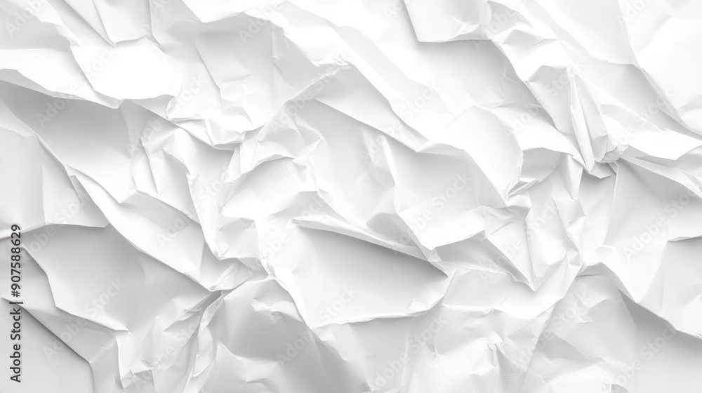 White Crumpled Paper Texture White Crumpled Paper Texture