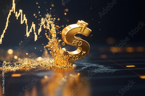 Close-up of a Bitcoin coin on a digital chart background.