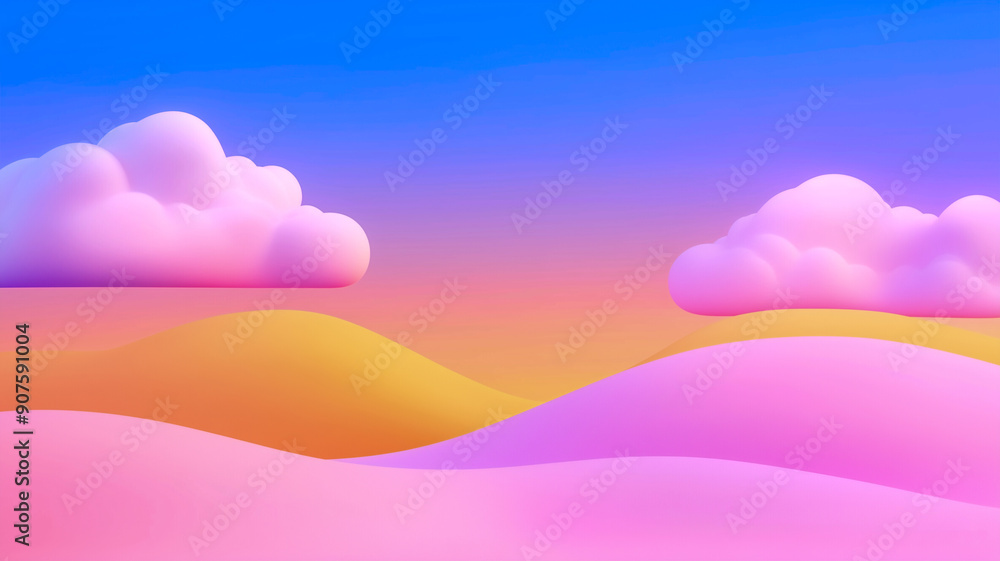 Obraz premium rainbow and clouds