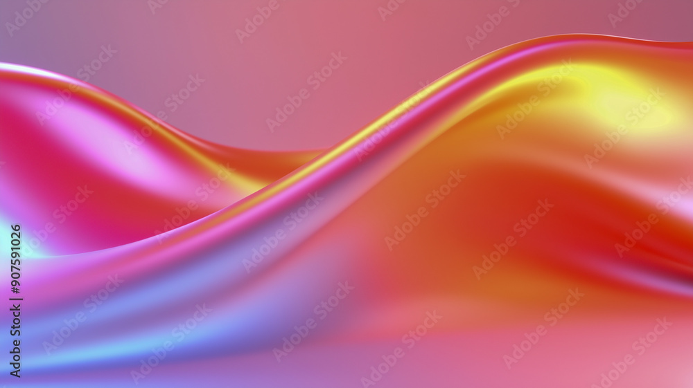 Fototapeta premium 3D abstract background with waves