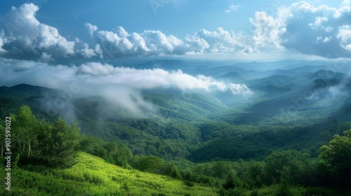 Clouds over Mountain Valley