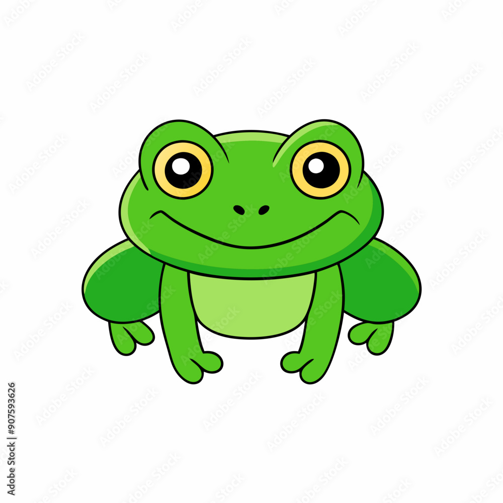 Fototapeta premium cute Leap Frog art vector illustration