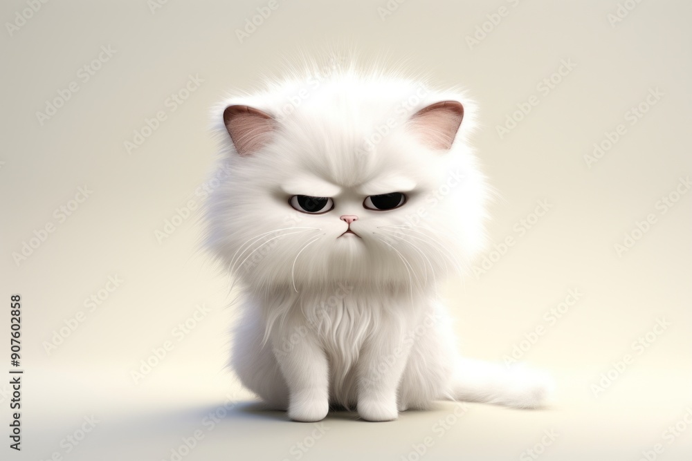 Fototapeta premium Mammal animal white cute.