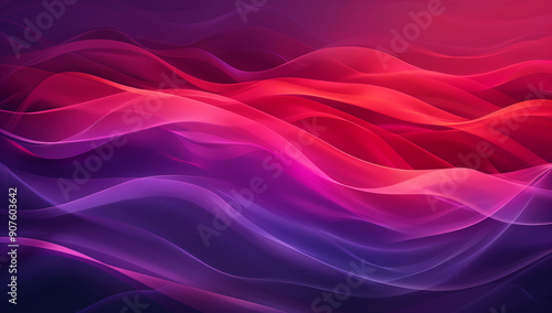 Wallpaper Mural Abstract Background Featuring a Wavy Gradient with a Colorful Blend of Red and Purple Hues. This Design Showcases Blurred Shapes and Soft Lighting, Creating a Minimalist and Elegant Aesthetic. The Coo Torontodigital.ca