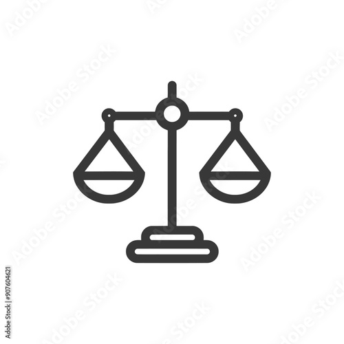 A Black and White Illustration of a Scale