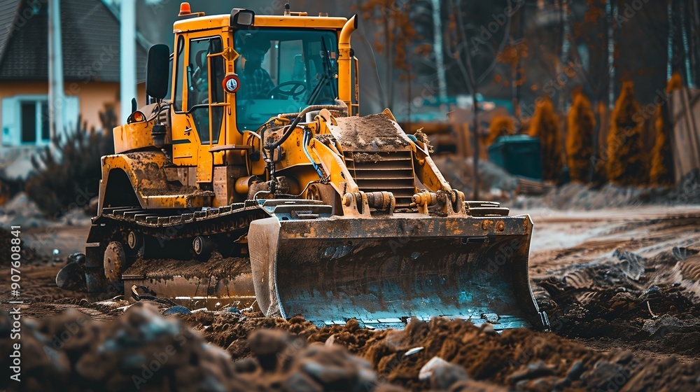 Mini bulldozer proficiency in earthmoving operations facilitates completion of landscaping works : Generative AI Mini bulldozer proficiency in earthmoving operations facilitates completion of landscaping works : Generative AI