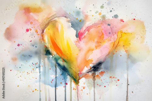 Drippy heart illustration