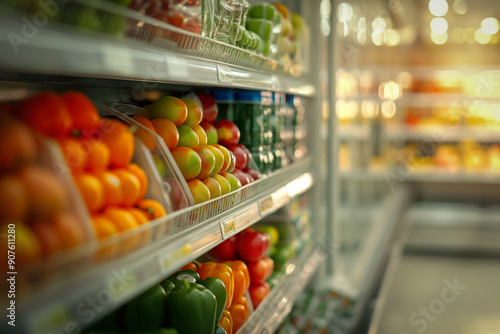 Grocery store interior, lux...