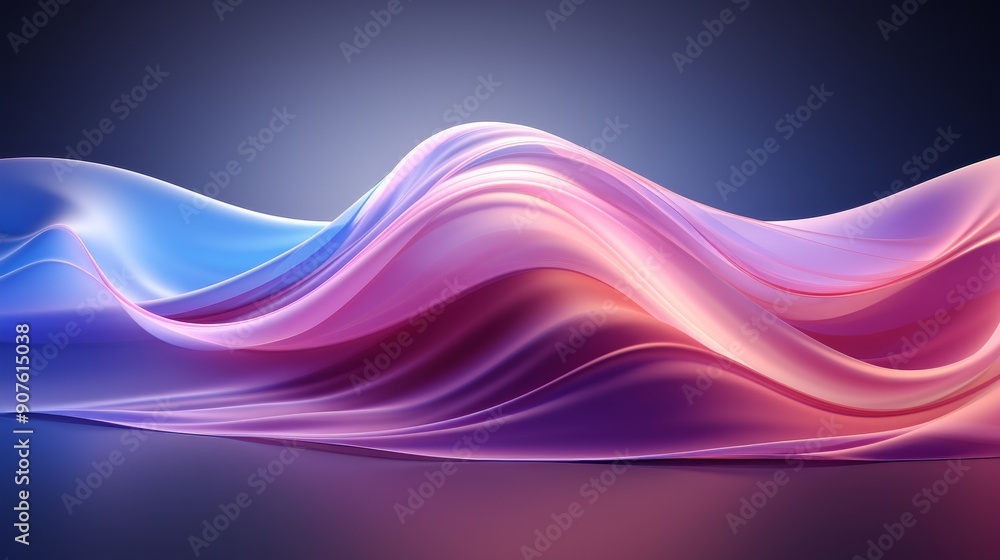 Flowing Colorful Wave Abstract. Flowing Colorful Wave Abstract.