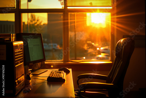 Small office interior