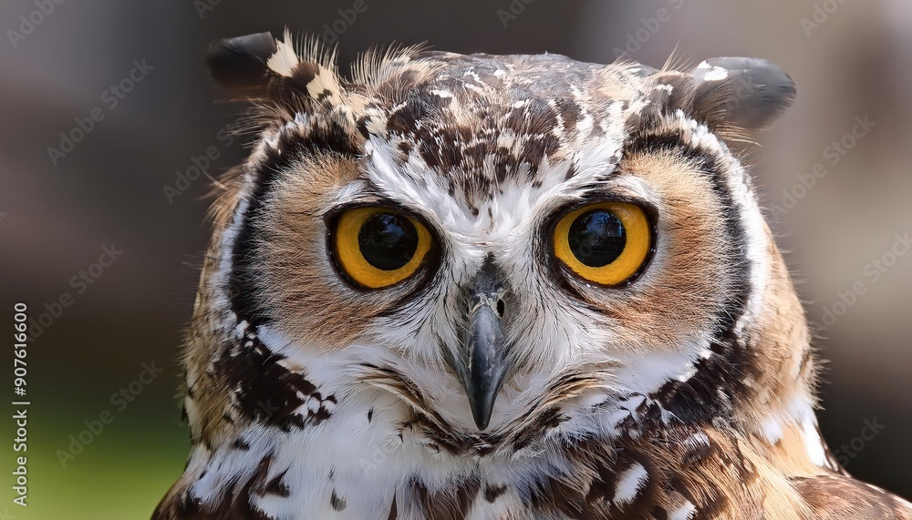 Obraz premium These birds of prey have powerful talons and curved beaks. Some species, like Barn Owls, are helpful to farmers by controlling pests.