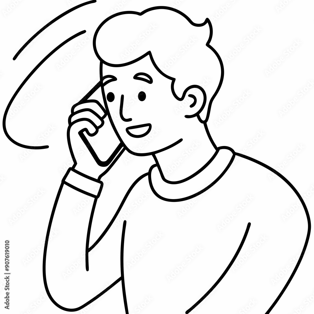 Perpetrator calls your cell phone art vector illustration Perpetrator calls your cell phone art vector illustration