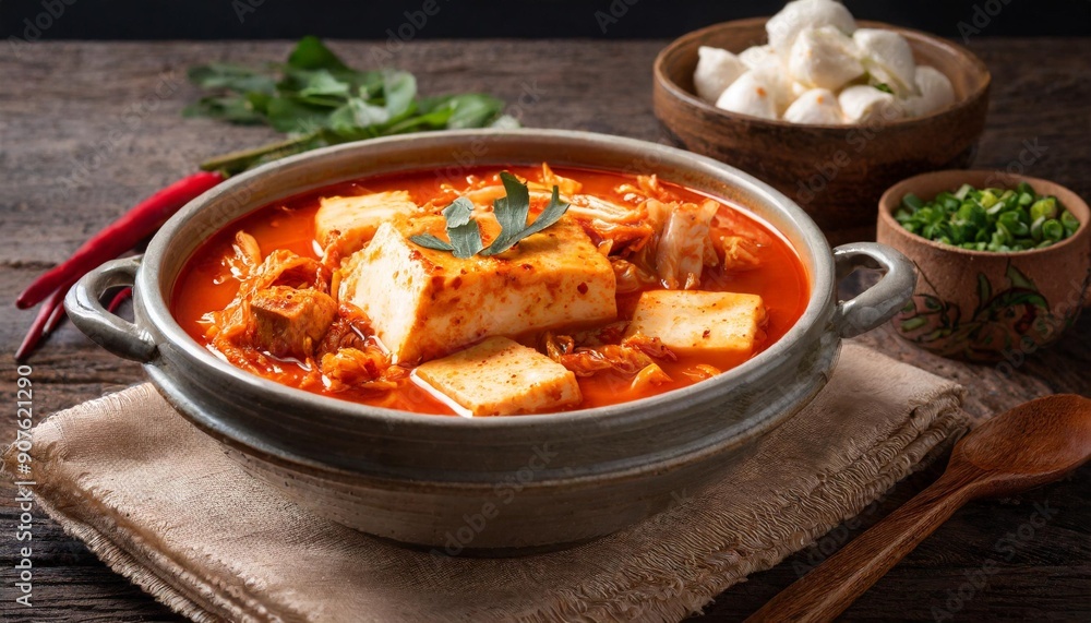 Delicious Kimchi Jjigae: Spicy Kimchi Stew with Tofu and Pork Delicious Kimchi Jjigae: Spicy Kimchi Stew with Tofu and Pork