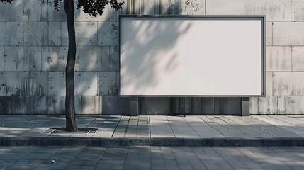 Blank billboard sign mockup in the urban environment empty space to display your advertising or branding campaign : Generative AI