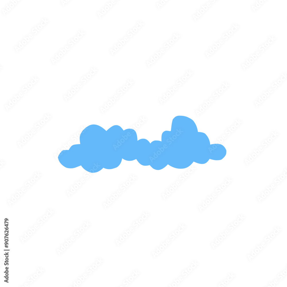 blue cloud vector element blue cloud vector element