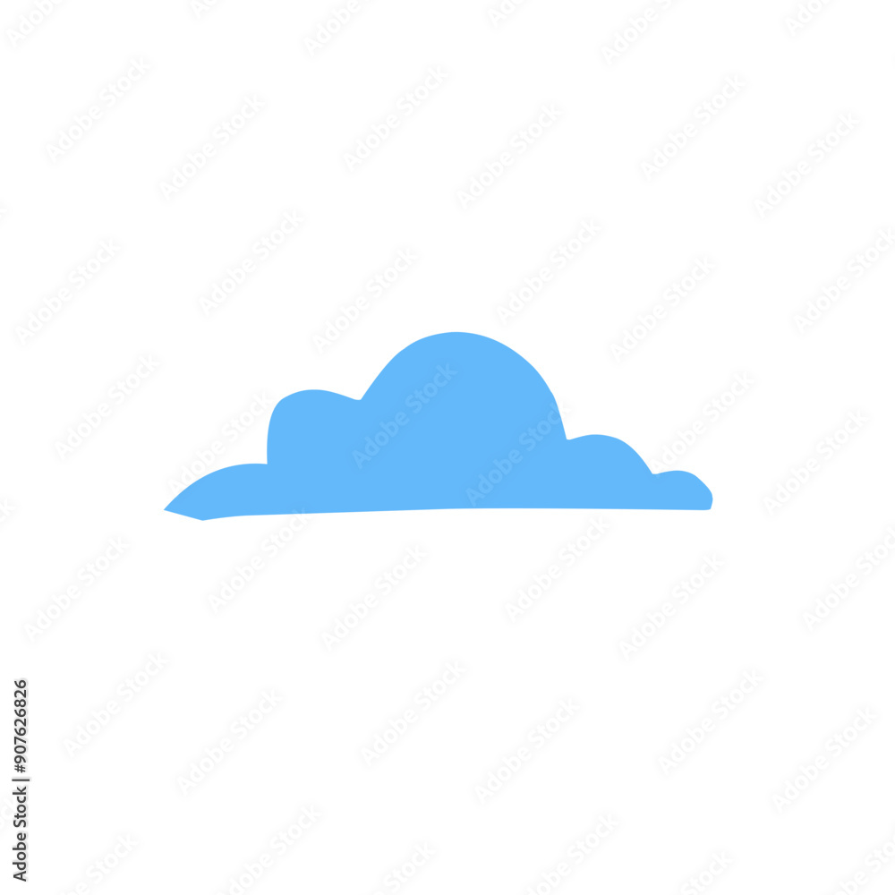 blue cloud vector element blue cloud vector element
