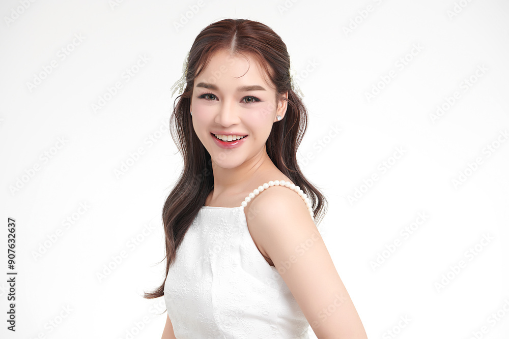 Beautiful young asian woman with clean fresh skin on white background, Face care, Facial treatment, Cosmetology, beauty and spa, Asian women portrait. Beautiful young asian woman with clean fresh skin on white background, Face care, Facial treatment, Cosmetology, beauty and spa, Asian women portrait.