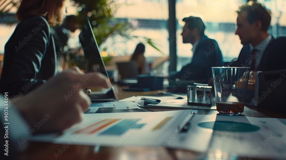 business group people meeting and discuss plan financial budgets for investments planning new marketing strategies to fight with competitors : Generative AI business group people meeting and discuss plan financial budgets for investments planning new marketing strategies to fight with competitors : Generative AI