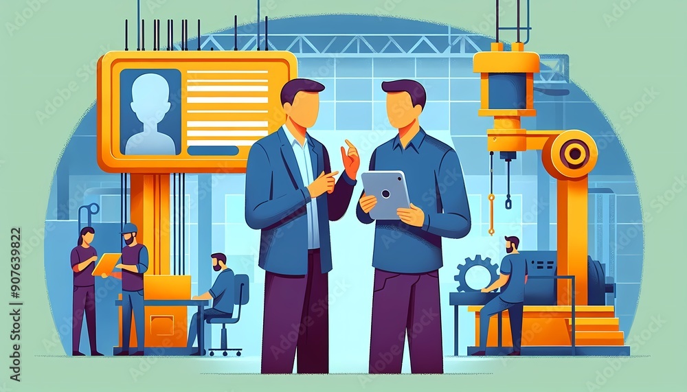 Engineers Discussing in Factory
Engineers Discussing in Factory