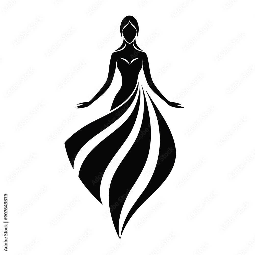 Women fashion gradient fabric pattern Women fashion gradient fabric pattern