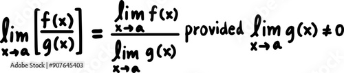 Limits laws math handwritten