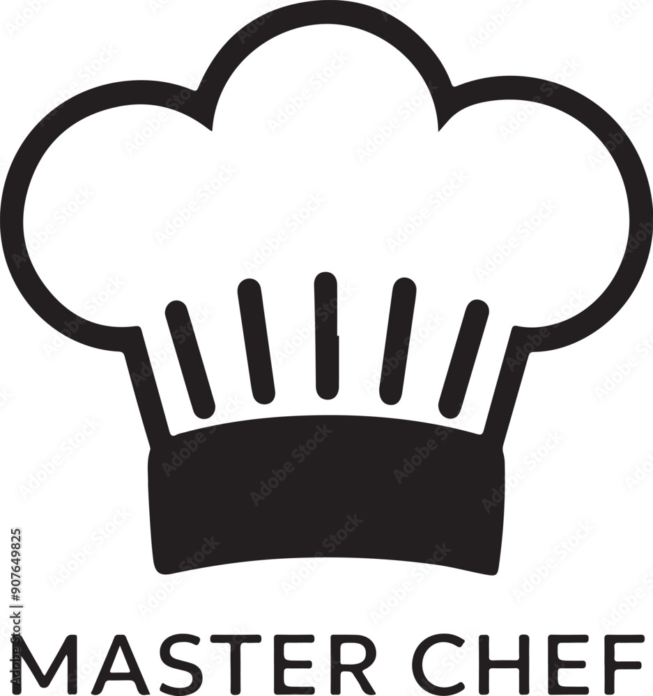 Master chef silhouette vector illustration Master chef silhouette vector illustration
