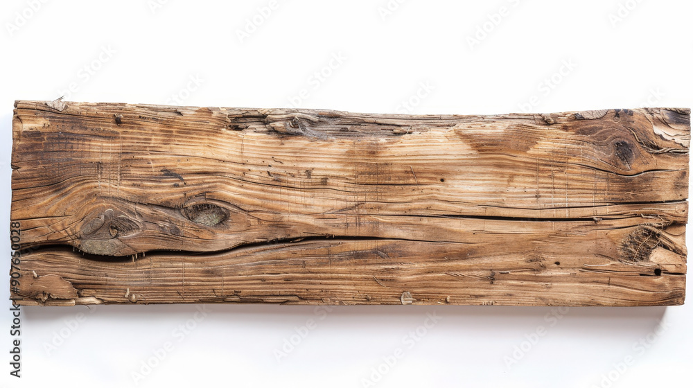 rough wooden plank cut out, isolated on white rough wooden plank cut out, isolated on white