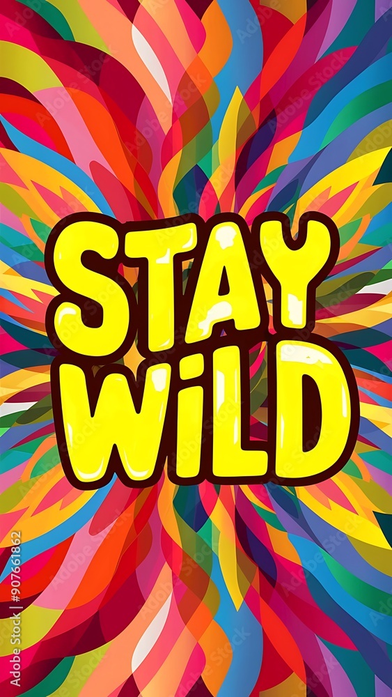 Stay Wild, Free colorful background and text (T-shirt Design Motivational Quote, Illustration ,Typography) Stay Wild, Free colorful background and text (T-shirt Design Motivational Quote, Illustration ,Typography)