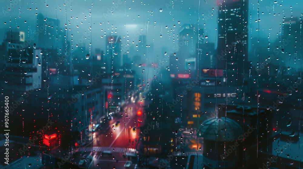 Fototapeta premium rainy day wallpaper