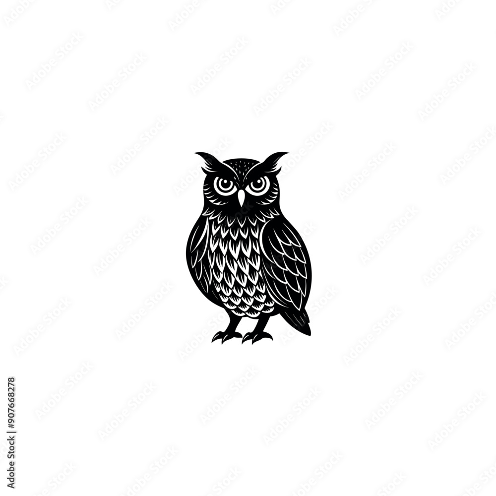great horned silhouette great horned silhouette