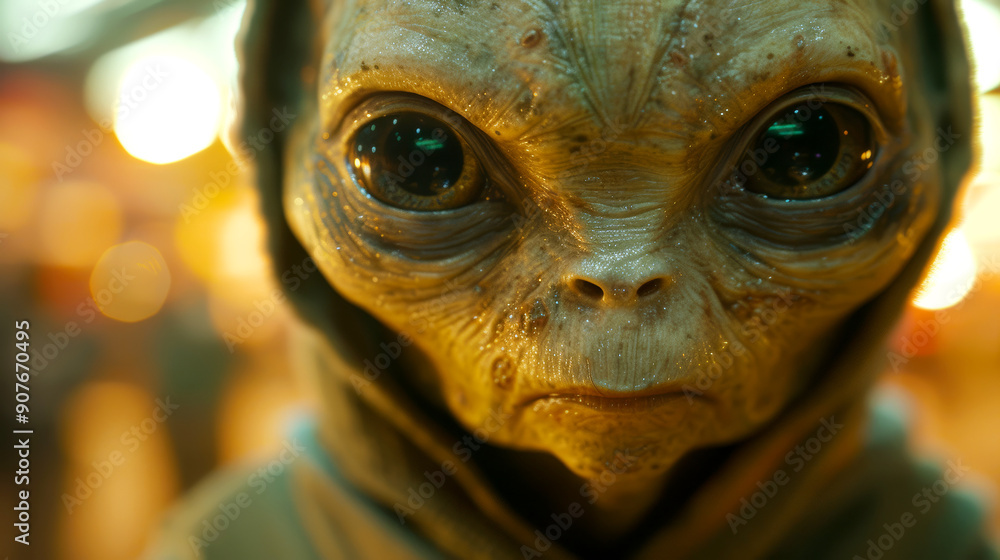 Close-up portrait of an alien Close-up portrait of an alien