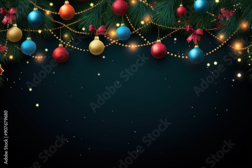 Christmas lights christmas backgrounds decoration.