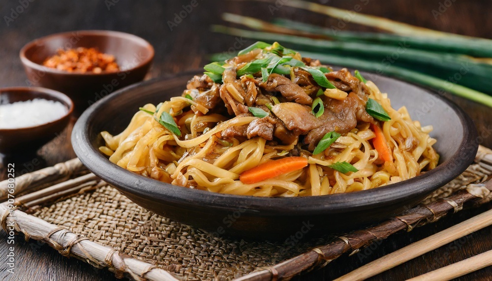 Flavorful Tsuivan: Mongolian Stir-Fried Noodles with Meat and Vegetables Flavorful Tsuivan: Mongolian Stir-Fried Noodles with Meat and Vegetables