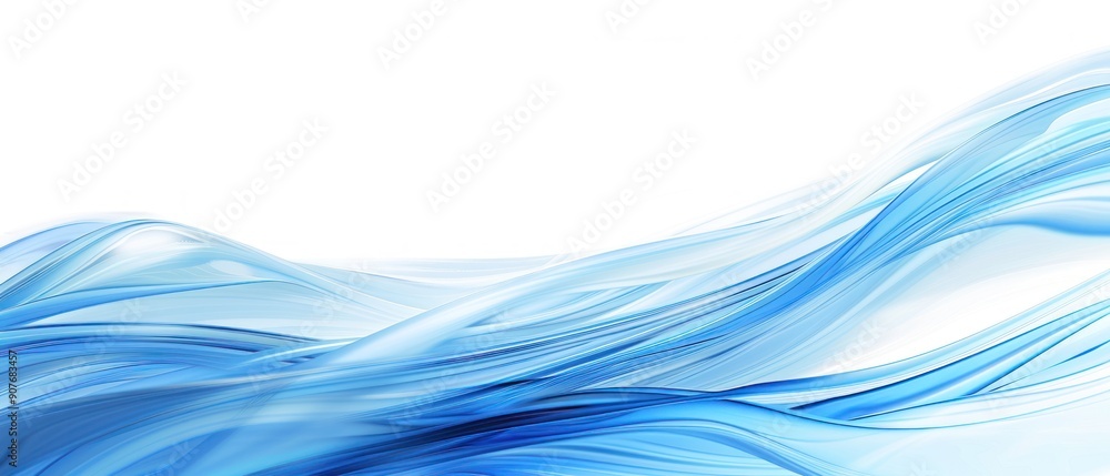 Abstract Blue Wave Design Abstract Blue Wave Design