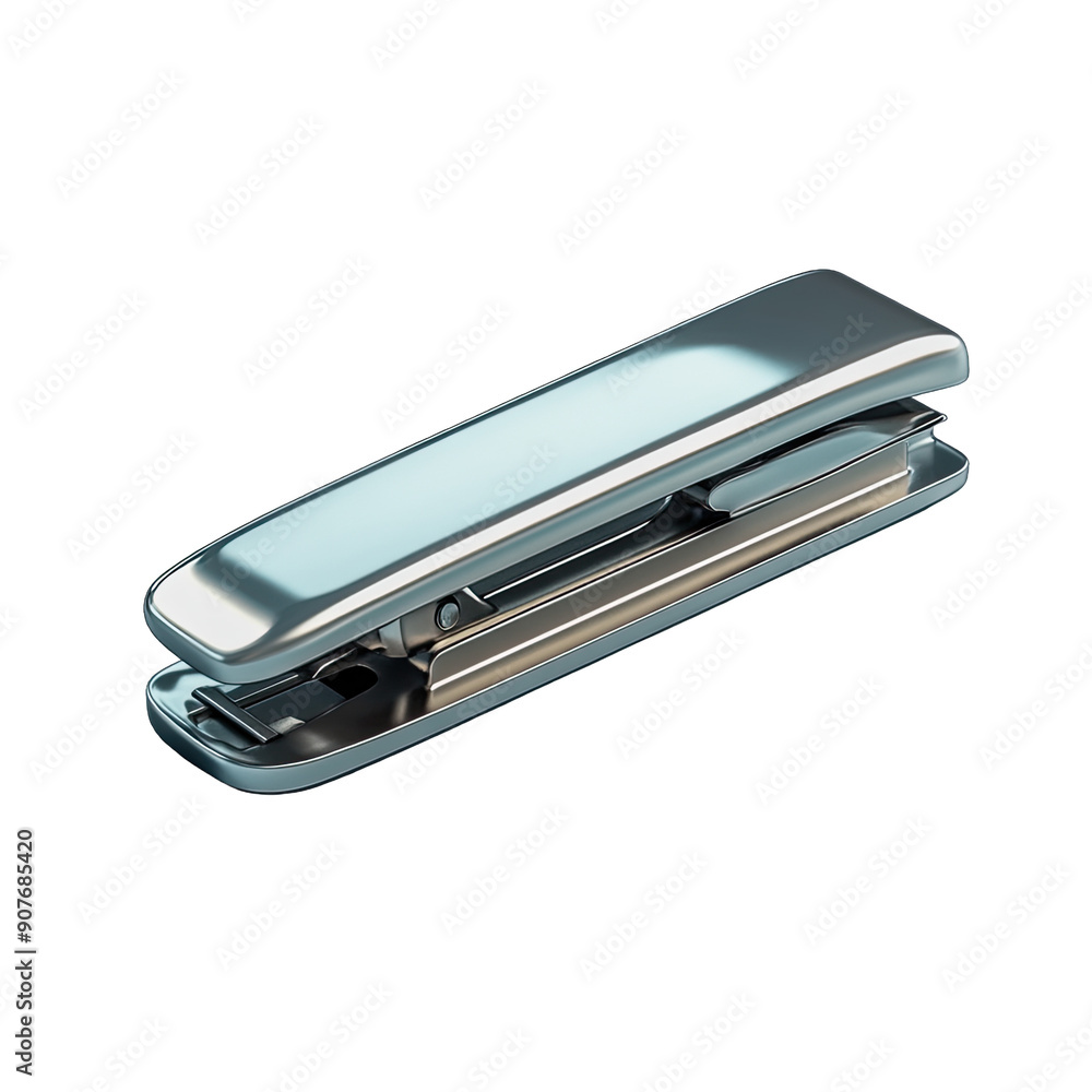 Stapler with a sleek metallic finish Stapler with a sleek metallic finish