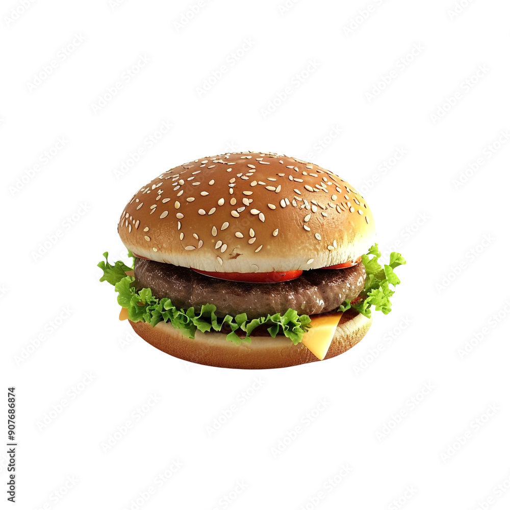3d hamburger on white background render ultra realistic 3d hamburger on white background render ultra realistic