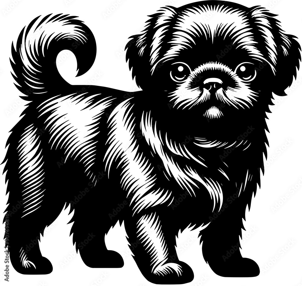 Obraz premium Pugapoo icon 3